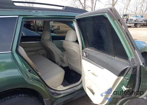 2011 Subaru Outback 2.5I Premium из США, поврежденный, VIN 4S4BRCCC4B3334230